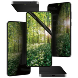 „PanzerGlass Eco Matrix“ itin plataus pritaikymo privatumo stiklas, skirtas „Samsung Galaxy S25+“