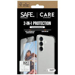 „CARE by PanzerGlass“ madingas 2in1 dėklas + apsauginis stiklas, skirtas „Samsung Galaxy S25“