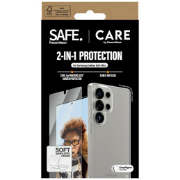 „CARE by PanzerGlass“ madingas 2in1 dėklas + apsauginis stiklas, skirtas „Samsung Galaxy S25 Ultra“