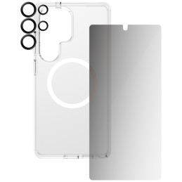 „CARE by PanzerGlass“ flagmaninis 3in1 dėklas + privatumo stiklas + objektyvas, skirtas „Samsung Galaxy S25 Ultra“