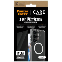 „CARE by PanzerGlass“ flagmaninis 3in1 dėklas + privatumo stiklas + objektyvas, skirtas „Samsung Galaxy S25 Ultra“