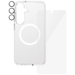 „CARE by PanzerGlass“ flagmaninis 3in1 dėklas + stiklas + objektyvo apsaugos rinkinys, skirtas „Samsung Galaxy S25+“