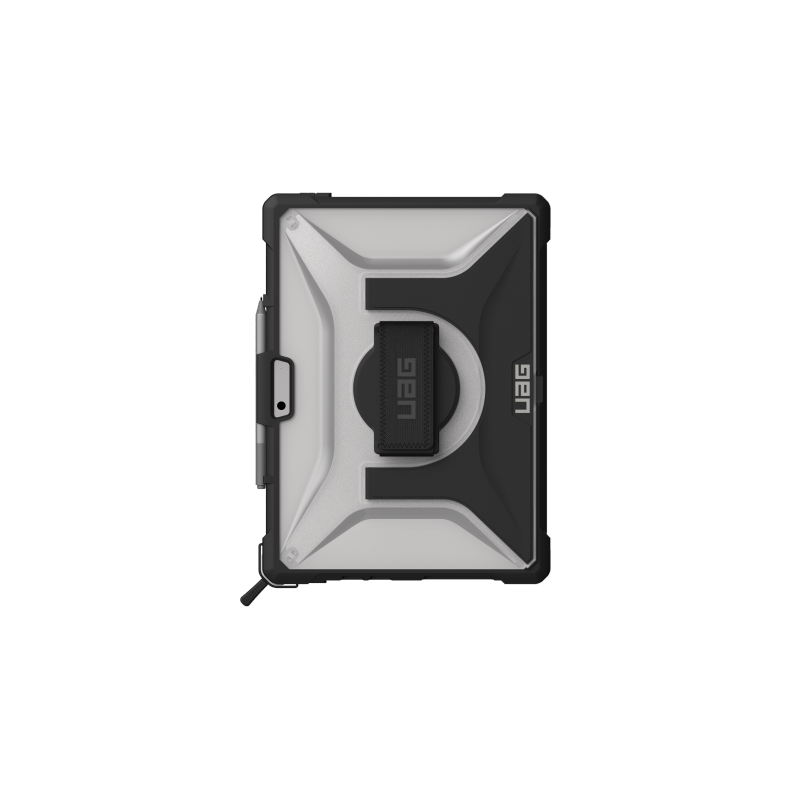 „UAG Plasma“ dėklas su įmontuotu stovu ir rankos bei peties dirželiu, skirtas „Microsoft Surface Pro 8“ – pilkas / juoda...