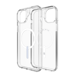 ZAGG Crystal Palace Snap MagSafe dėklas, skirtas iPhone 14 Plus / 15 Plus – skaidrus