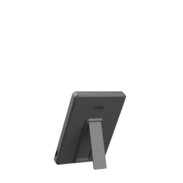 UAG itin plonas 5K 5000 mAh nešiojamas įkroviklis su 10 W stovu, suderinamas su „MagSafe“ USB-C laidu – juodas/ pilkas