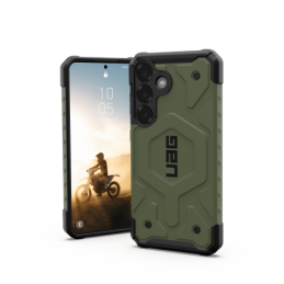 UAG Pathfinder Magnet MagSafe dėklas, skirtas Samsung Galaxy S25 5G – alyvuogių spalvos