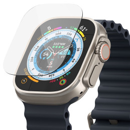 „Ringke ID FC Glass“ 4 grūdinto stiklo pakuotė, skirta „Apple Watch Ultra 1 / 2“ (49 mm) laikrodžiui.