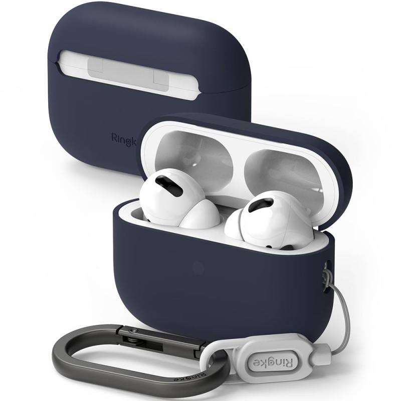 „Ringke“ silikoninis dėklas, skirtas „Apple AirPods Pro 1 / 2“ – tamsiai mėlynas