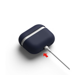 „Ringke“ silikoninis dėklas, skirtas „Apple AirPods Pro 1 / 2“ – tamsiai mėlynas