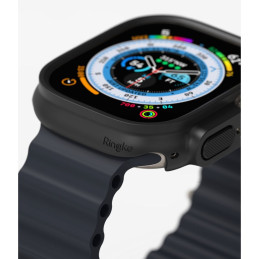 „Ringke Slim“ 2 dėklų pakuotė, skirta „Apple Watch Ultra 1/ 2“ (49 mm) – skaidri ir matinė juoda