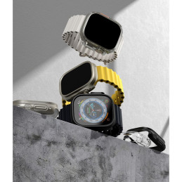 „Ringke Slim“ 2 dėklų pakuotė, skirta „Apple Watch Ultra 1/ 2“ (49 mm) – skaidrus ir titano spalvos