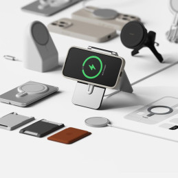 „Ringke“ silikoninis „MagSafe iPhone 15 Pro“ dėklas – smėlio spalvos