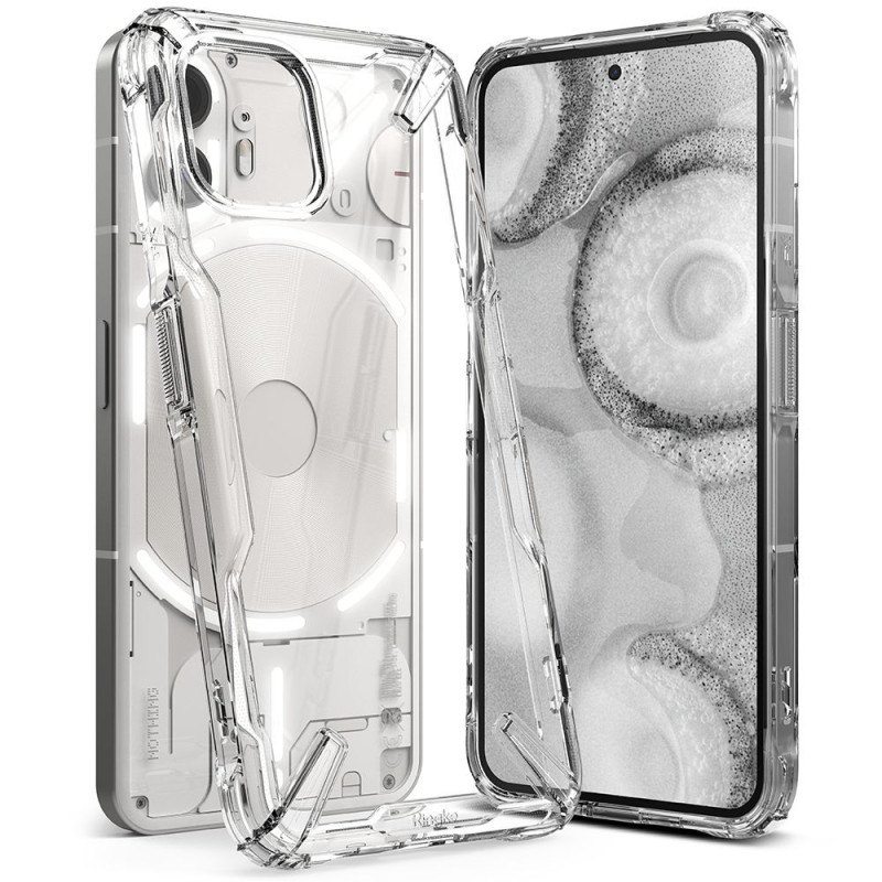 „Ringke Fusion X“ dėklas, skirtas „Nothing Phone 2“ – skaidrus