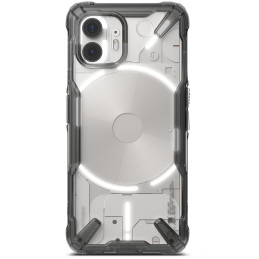 „Ringke Fusion X“ dėklas, skirtas „Nothing Phone 2“ – dūmų juodumo