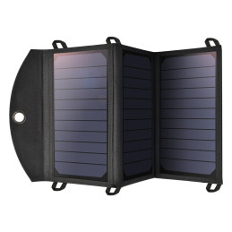 Choetech SC001 saulės sulankstomas įkroviklis 19W 2x USB-A - juodas