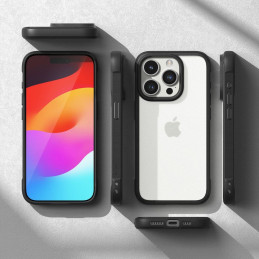 „Ringke Fusion Bold iPhone 15 Pro Max“ dėklas – matinės juodos spalvos