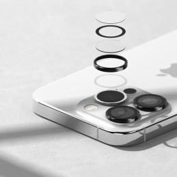 „Ringke“ kameros rėmelio apsauga, skirta „iPhone 15 Pro Max“ – juoda