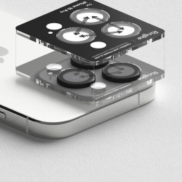 „Ringke“ kameros rėmelio apsauga, skirta „iPhone 15 Pro Max“ – juoda