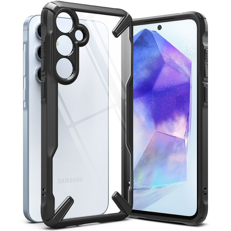 „Ringke Fusion X“ dėklas, skirtas „Samsung Galaxy A55 5G“ – juodas