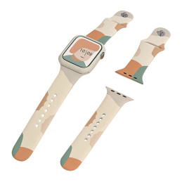 Apyrankė Moro, skirta Apple Watch Ultra / 9 / 8 / 7 / 6 / SE / 5 / 4 / 3 / 2 (49 mm / 45 mm / 44 mm / 42 mm) silikoninio...