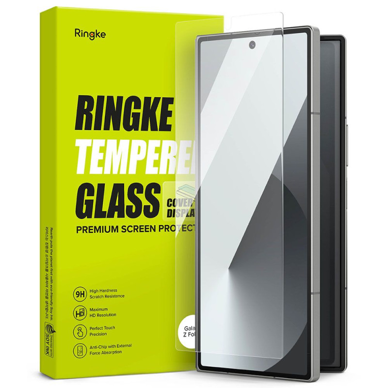 „Ringke“ grūdinto stiklo ekrano apsauga, skirta „Samsung Galaxy Z Fold 6“ - skaidrus