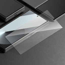 „Ringke“ grūdinto stiklo ekrano apsauga, skirta „Samsung Galaxy Z Fold 6“ - skaidrus