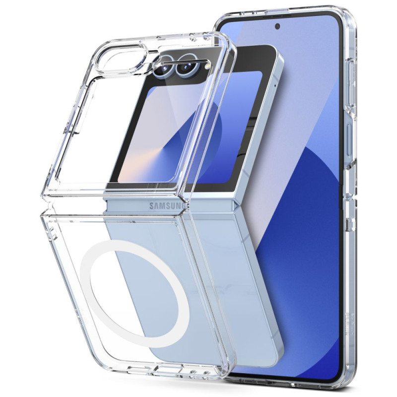 „Ringke Fusion MagSafe“ dėklas, skirtas „Samsung Galaxy Z Flip 6“ – skaidrus