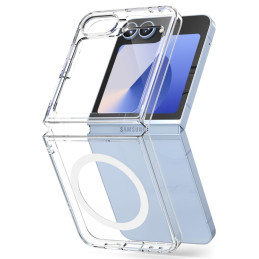 „Ringke Fusion MagSafe“ dėklas, skirtas „Samsung Galaxy Z Flip 6“ – skaidrus