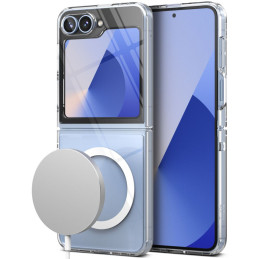 „Ringke Fusion MagSafe“ dėklas, skirtas „Samsung Galaxy Z Flip 6“ – skaidrus