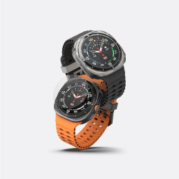 „Ringke“ plonas grūdinto stiklo dėklas + stiklo komplektas, skirtas „Samsung Galaxy Watch Ultra 47mm“ – skaidrus