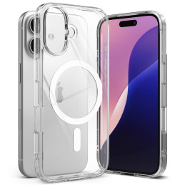 „Ringke Fusion MagSafe iPhone 16“ dėklas – skaidrus