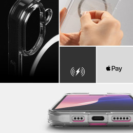 „Ringke Fusion MagSafe iPhone 16“ dėklas – skaidrus