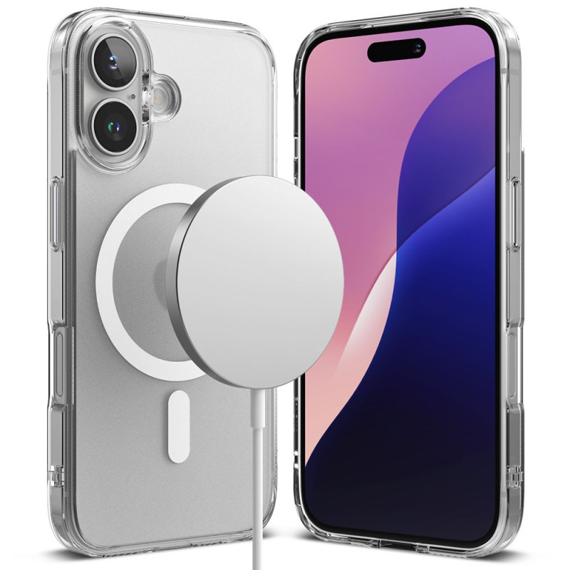 „Ringke Fusion MagSafe iPhone 16“ dėklas – skaidrus matinis