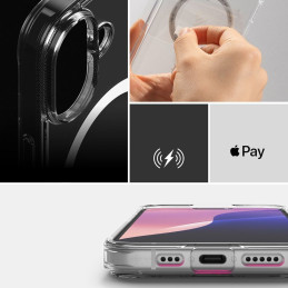 „Ringke Fusion MagSafe iPhone 16“ dėklas – skaidrus matinis