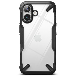 „Ringke Fusion X iPhone 16“ dėklas – juodas
