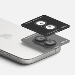 „Ringke“ kameros rėmelio apsauginių dėklų, skirtų „iPhone 16 / 16 Plus“, 2 vnt. pakuotė – juodas