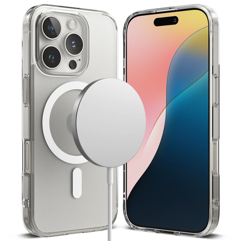 „Ringke Fusion MagSafe iPhone 16 Pro“ dėklas – skaidrus matinis