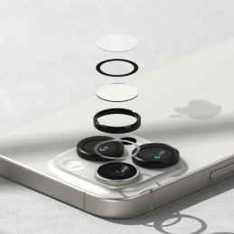 „Ringke“ kameros rėmelio apsauginių dėklų, skirtų „iPhone 16 Pro / 16 Pro Max“, 2 vnt. pakuotė – juodas