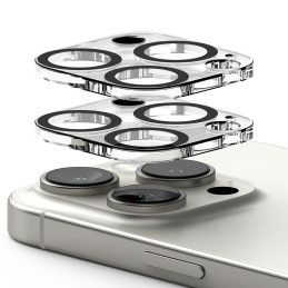 „Ringke“ grūdinto stiklo kameros apsauginiai stikliukai, 2 vnt. pakuotėje, skirti „iPhone 16 Pro / 16 Pro Max“