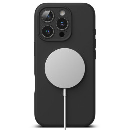 „Ringke“ silikoninis „MagSafe“ dėklas, skirtas „iPhone 16 Pro Max“ – juodas