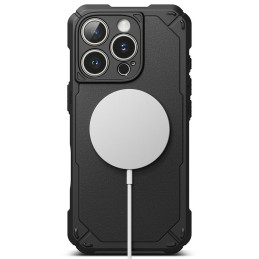 „Ringke Rugged Gear MagSafe iPhone 16 Pro Max“ dėklas – juodas