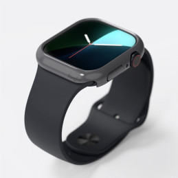 „Ringke Slim“ 2 dėklų pakuotė, skirta „Apple Watch 10“ (46 mm) – skaidri ir matinė juoda