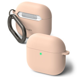 „Ringke“ silikoninis dėklas, skirtas „Apple AirPods 4“ ausinėms – rožinis