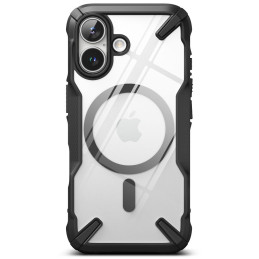 „Ringke Fusion X MagSafe“ dėklas, skirtas „iPhone 16“ – juodas