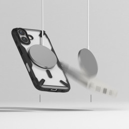 „Ringke Fusion X MagSafe“ dėklas, skirtas „iPhone 16“ – juodas