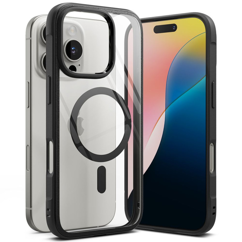 „Ringke Fusion Bold MagSafe“ dėklas, skirtas „iPhone 16 Pro“ – juodas