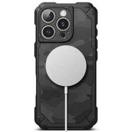 „Ringke Rugged Gear MagSafe iPhone 16 Pro Max“ dėklas – juodas