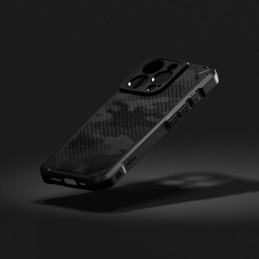 „Ringke Rugged Gear MagSafe iPhone 16 Pro“ dėklas – juodas kamufliažinis