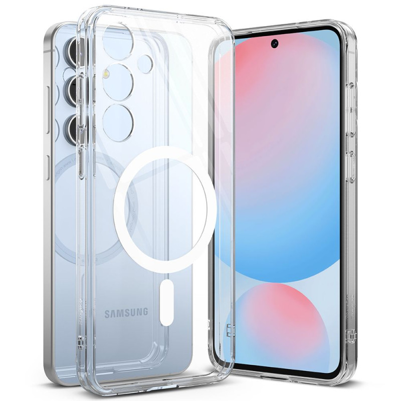 „Ringke Fusion MagSafe“ dėklas, skirtas „Samsung Galaxy S24 FE“ – skaidrus