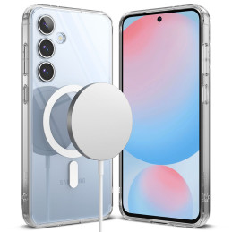 „Ringke Fusion MagSafe“ dėklas, skirtas „Samsung Galaxy S24 FE“ – skaidrus